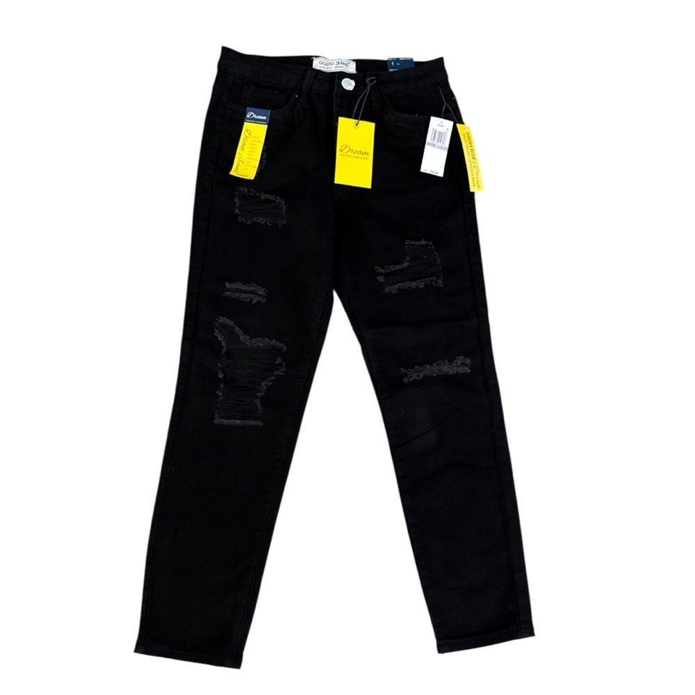 GOGO High Rise Distressed Black Stretch Jeans, Size 30…Brand New with Tags!